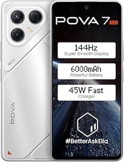 Tecno Pova 7 5G Smartphone, 256GB Storage, 8GB RAM, Magic Silver, Middle East Version