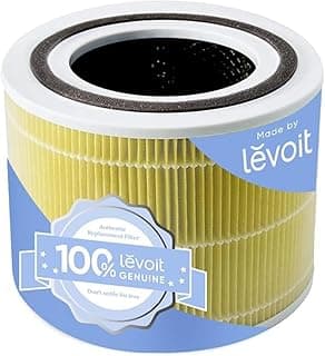 LEVOIT Core 300 Air Purifier Pet Allergy Replacement Filter, 3-in-1 True HEPA, High-Efficiency Activated Carbon, Core300-RF-PA, 1 Pack, Yellow