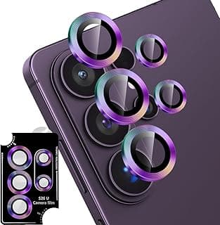 T Tersely Camera Lens Protector for Samsung Galaxy S26 Ultra 2026, 9H Transparent Camera Tempered Glass Grade Shatterproof - Rainbow