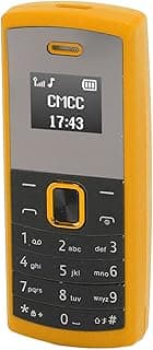 Smallest Mobile Phone, GSM Tiny Miniature Phone BT for Home (Yellow)