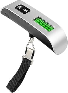 ULTECHNOVO ULTECHNOVO Digital Hanging Luggage Scale Portable Handheld Baggage Scale for Travel Suitcase Scale for Traveling with LCD Display 50kg/110lb