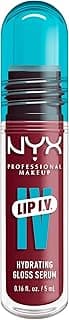 NYX Professional Makeup Lip IV Hydrating Gloss Stain, Lip Gloss, Up to 12HR Hydration, High Pigment, Wet Shine Finish, Bubblegum Burst
