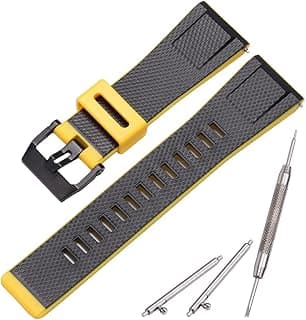 MCXGL MCXGL Harz Armband Kompatibel mit Caiso G-Shock GA-2000 PRG-600 650 PRW-6600 Herren Gummi Sport Wasserdicht 24mm Armband Uhrenarmband Zubehör