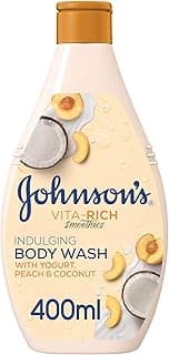 Johnson & Johnson Body Wash - Vita-Rich, Smoothies, Indulging, Yogurt, Peach & Coconut, 400ml
