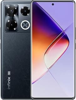 Infinix Note 40 Pro+ 5G, RAM (12+12GB), ROM (256GB), 120Hz FHD+ 3D-Curved AMOLED Display, 108MP Rear AI Camera, 4600mAh Battery With 100W Fast Charging - Obsidian Black Color