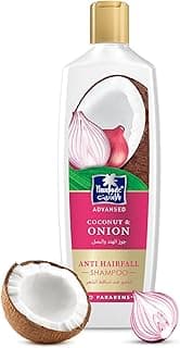 Parachute Advansed Anti-Hairfall Shampoo with Onion & Coconut | Strengthens Hair & Reduces Hairfall| Purifies Scalp | 0% Harmful Chemicals | 340ml