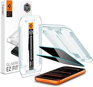 Spigen GLAStR EZ FIT [PRIVACY 2 Pack] for iPhone 16 Pro Max | iPhone 17 Pro MAX Privacy Screen Protector Premium Tempered Glass with Auto Align technology - 2 PACK