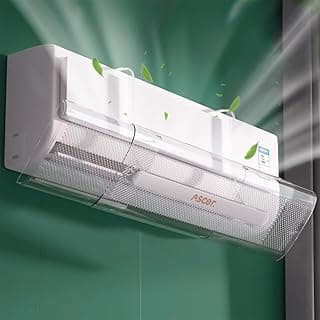 ANYOUI Air Conditioner Deflector, Anti-Blast/Anti-Direct Blowing Baffle Windshield for Home, Adjustable AC air Deflector Suitable for Split air conditioners,Mini-Split