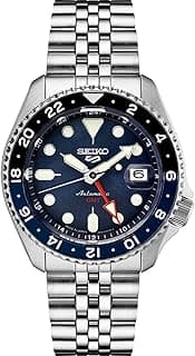 Seiko Automatic Watch for Men - 5 -Sports - with Date Calendar and Luminous Hands & Markers, 100m Water-Resistant
