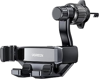UGREEN Car Phone Holder Car Mount, [360° Swing Arm for Air Vent], One-hand Auto Lock, Metal Hook Mobile Holder, Fit for iPhone Air/17/16/15/14, Samsung S25/24/Z Flip, 4.7-7.2" Smartphone Accessories