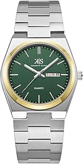 Kenneth Scott Men's Watch, Analog Display and Stainless Steel Strap - K24011-TBSH, Silver
