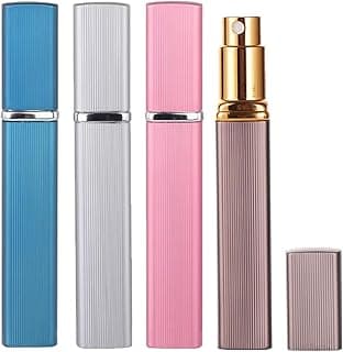 ECVV ECVV 4 Pack 10ml Perfume Travel Refillable Bottles, Portable Perfume Atomizer Bottles Spray Containers for Travel & Outings, Multicolor Perfume Sprayer