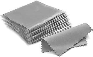 Joyzzz Joyzzz Jewelry Cleaning Cloth, 50 Pcs Double-Sided Polishing Cloths for Sterling Silver Gold Platinum, Premium Cleaning Cloth to Keep Jewelry Shining, Ideal for Home and Professional Use