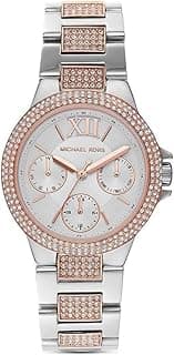 Michael Kors Women's Watch CAMILLE, 33 mm case size, Multifunction movement, Stainless Steel strap, Green, 33 mm, bracelet