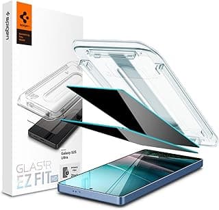 Spigen GLAStR EZ FIT HD [PRIVACY 2 Pack] for Samsung Galaxy S25 ULTRA Privacy Screen Protector Premium Tempered Glass with Auto Align technology - 2 PACK