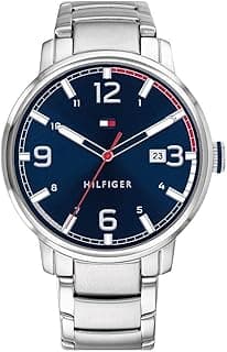 Tommy Hilfiger Men's Blue Dial Stainless Steel Watch - 1791754