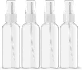 ToolHouse ToolHouse 4Pcs 30ml Spray Bottle, Leakproof Empty Clear Refillable Spray Bottles, Reusable Travel Sprayer Bottles Set, for Summer Cooling Mist, Travel, Perfume, Cleaning