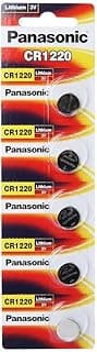 Panasonic Panasonic Panasonic Lithium 3V Batteries Size CR1220 (Pack of 5)