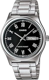 Casio MTP-V006D-1BUDF Stainless Steel Men's Watch Black Dial