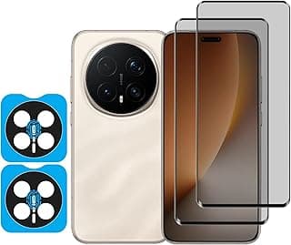 [2+2] Moninsta Privacy Tempered Glass for Honor Magic 8 Pro 5G, Anti-Spy Screen Protector + Camera Lens Protection Film, 9H Hardness Anti-Scratch Anti-Peeping Protective Glass