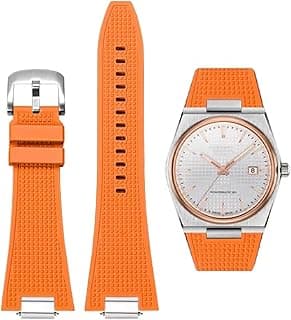 AIYIRUO Watch Bands Bracelet for Tissot PRX Watch Series, Soft Rubber Strap for Tissot PRX Powermatic 80mm Quick Release with Metal Adapter Men's Tissot PRX Series Watches T137.407/410