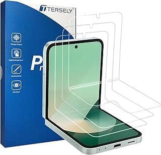 [3 Pack] T Tersely HYDROGEL Screen Protector for Samsung Galaxy Z Flip 6 5G / Flip 7 FE Aqua Flex Extremely Easy to Install, No Bubble, Anti-Shock Soft Protective TPU Film, Support Fingerprint Unlock