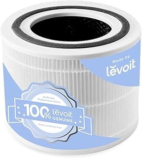 LEVOIT Core 300 Air Purifier Replacement Filter, 3-in-1 True HEPA, High-Efficiency Activated Carbon, Core300-RF, 1 Pack, White