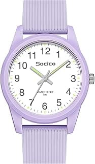 SOCICO Kids Analog Watch for Boys Girls, Easy to Read Learning Time Watch, 50M Waterproof, Soft Band Wristwatch for Ages 4-12, Great Gift for Children