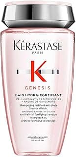 Kérastase Genesis Bain Hydra-Fortifiant, Anti-Hair Fall Nourishing & Fortifying Shampoo, For Weakened Hair, With Ginger Root & Edelweiss Flower
