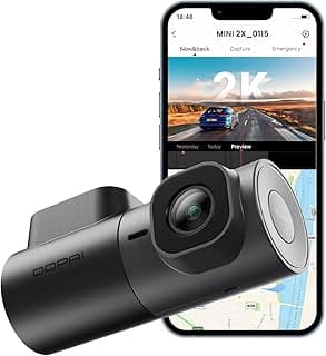 DDPAI 2K Dash Cam 1440P Front Dashcam Car Dash Camera 360° Rotatable with Night Vision 24H Parking Monitor 5G Wifi G-Sensor ADAS Loop Recording App Control Max Support 256G, MINI2X