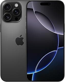 Apple iPhone 16 Pro Max (256 GB) - Black Titanium (Renewed)