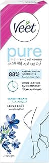 Veet Sensitive Skin Silky Fresh Hair Removal Cream Body & Legs, Soothing Aloe Vera & Violet Blossom Fragrance, 100g