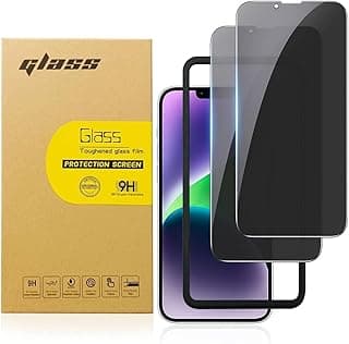 HASTHIP Privacy Screen Protector for iPhone 14 6.1'' [2 Pack] Edge to Edge 9H Tempered Glass, Anti-Spy, Anti-Glare, Case Friendly, with Easy Installation Tool