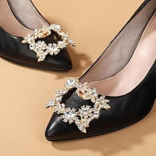 1Pcs Shiny Crystal Shoes Decorations Clip Women Shoe Buckle Accessories High-heeled Square Rhinestones Removable