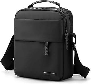 Nyganmelloz Men's Compact Messenger Shoulder Bag - Water-Resistant Crossbody Sling with Multi-Pockets for Daily Commute & Short Trips