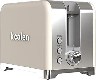 Koolen Limited Line Double Stainless Steel Toaster 930W, Creamy