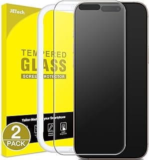 JETech Matte Screen Protector for iPhone 16 Pro Max 6.9-Inch, Anti-Glare 9H Tempered Glass Film, Anti-Fingerprint, Smooth Touch, Easy Installation, Case-Friendly, 2-Pack