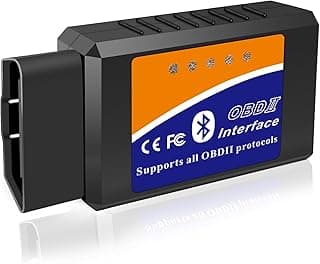 Edasion OBD2 Bluetooth Scanner Code Reader Reset for Android Windows, Auto Car Diagnostic Scan Tool OBDII Adapter for Check Engine Light for Torque, OBD Fusion, Car Scanner App