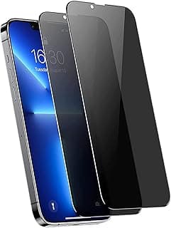 Compatible With iPhone 13 Pro Max Privacy Screen Protector, Anti-Spy Tempered Glass, 6.7 Inch, 9H Scratch Resistant