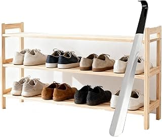 GoodTool GoodTool 42cm Stainless Steel Shoe Horn with Black Handle - Unisex, Extended Handle, Durable, Ergonomic, Suitable for Elderly, Children and Office Workers