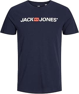 JACK & JONES mens Jjecorp Logo Tee Ss Crew Neck Noos Slim Fit T-Shirt (pack of 1)