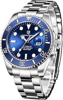 TYBERLEY Pagani Design Elegant Men's Automatic Mechanical Watch 43MM Japan NH35 Self-Winding Movement Ceramic Bezel Stainless Steel Waterproof Business Sport Wristwatch Date