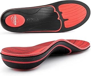 PCSsole Plantar Fasciitis Insoles Men Women- 220+lbs Heavy Duty High Arch Support Inserts with Comfort Cushion Orthotic Pain Relief Insoles for Flat Feet - Arch Pain - Heel Pain -Work Boot Shoe Insole