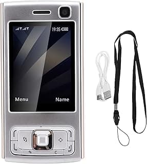 Elderly Cell Phone, 2 Inch Dual Card Slider Mobile Phone with Slide Cover for Seniors, Loud Speaker Unlocked, 1000mAh Battery, Speed Dialing (Gold)