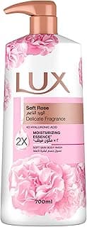 Lux Delicate Fragrance Body Wash, Soft Rose, 2x Moisturizing Essence, with 4D Hyaluronic Acid, 700ml