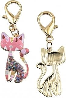 Fox Keychain Oil Drip Printed Acrylic Pendant For Bags Keys And Daily Decorative Carry