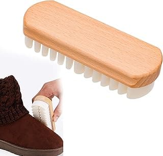Khazna Khazna Rubber Crepe Soft Shoe Brush Suitable for Leather Cleaning Suede & Nubuck Boots, Bags and Belts Handcrafted Suede Brush for Shoes, 1Pcs