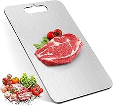 Large Cutting Boards for Kitchen Food Grade 304 Stainless Steel Easy to Clean(28x39cm)