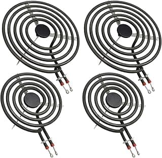 【2026 UPGRADED】 MP22YA Electric Range Burner Element Unit Set - Replacement for Ken-more Whirlpool May-tag Hardwick Norge Ranges/Stoves - Include 2 pcs MP15YA 6" and 2 pcs MP21YA 8" by Beaquicy