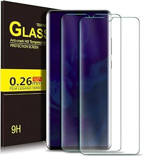 KuGi. for Huawei P30 pro Screen Protector, 9H Hardness HD clear Easy & Bubble Free Installation Tempered Glass Full-body Screen Protector Designed for Huawei P30 pro smartphone.(Clear)